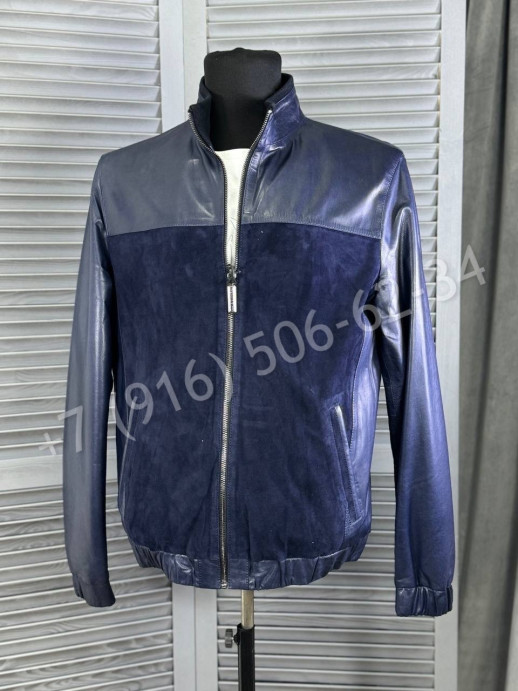 Замшевая куртка комбинированная кожей Stefano Ricci 27275