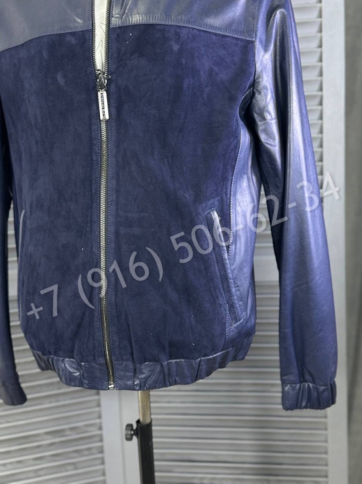 Замшевая куртка комбинированная кожей Stefano Ricci 27275