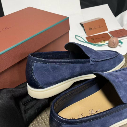 Лоферы Loro Piana с крокодилом 5994