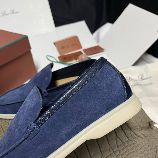 Лоферы Loro Piana с крокодилом 5994