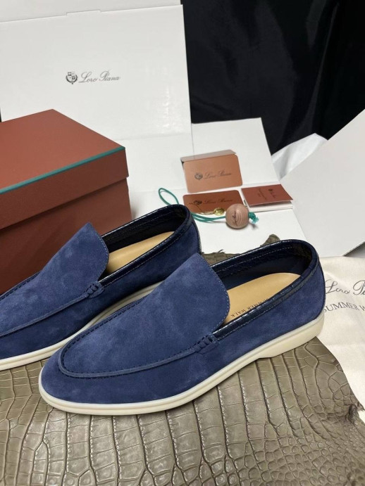 Лоферы Loro Piana с крокодилом 5994