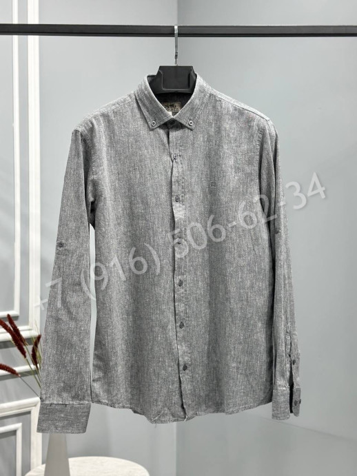 Рубашка из льна Brunello Cucinelli 18395