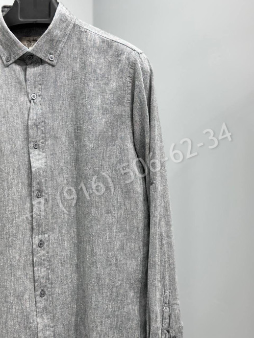 Рубашка из льна Brunello Cucinelli 18395