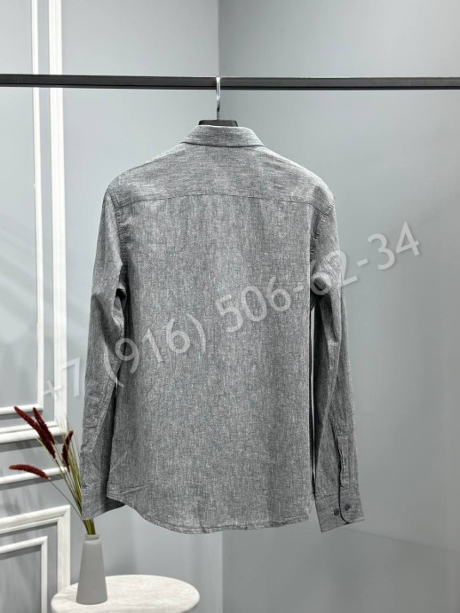 Рубашка из льна Brunello Cucinelli 18395