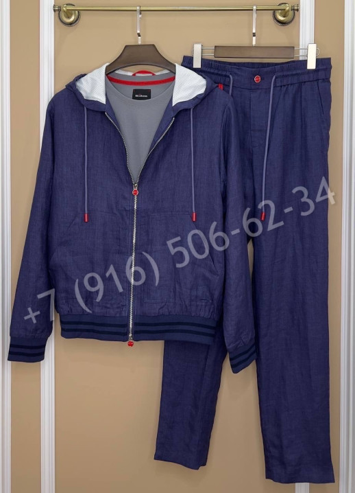 Прогулочный костюм из льна KITON 29275