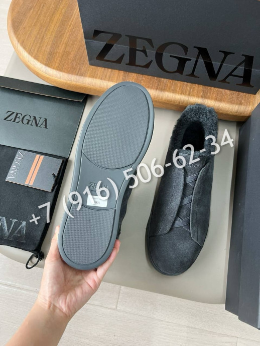 Кеды Zegna на меху 29695 1