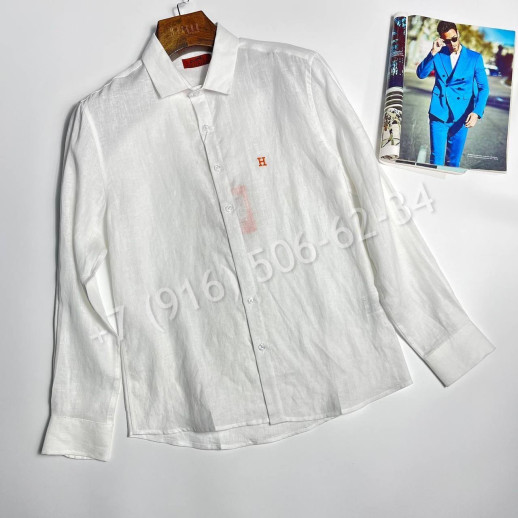 Рубашка из льна Hermes 31685