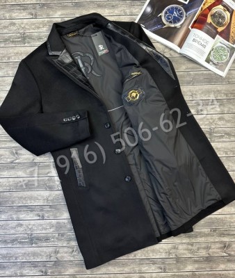 Пальто Stefano Ricci из кашемира со вставками крокодила 25579