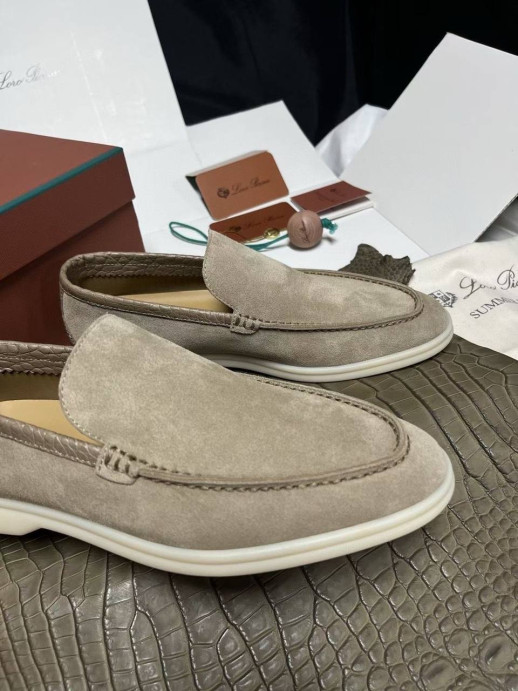 Лоферы Loro Piana с крокодилом 5995