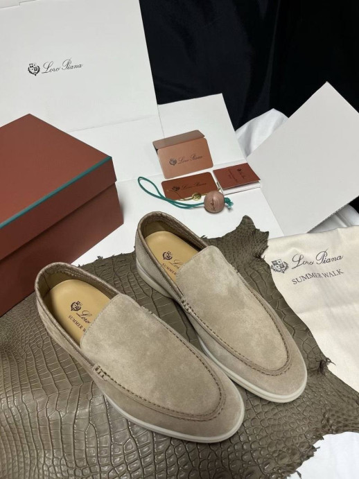 Лоферы Loro Piana с крокодилом 5995