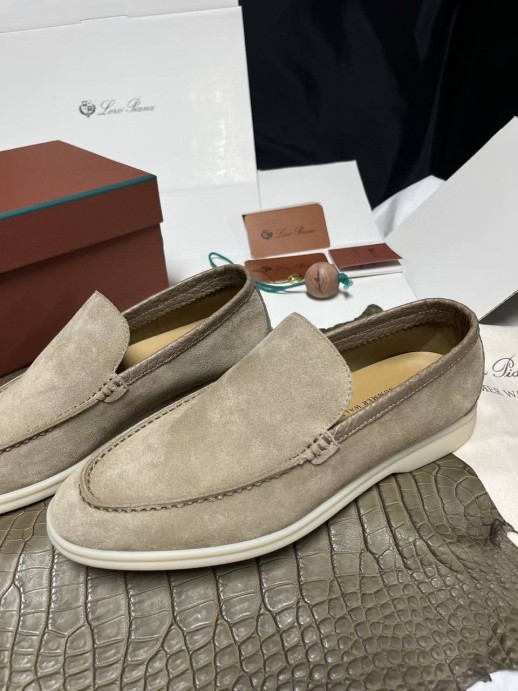 Лоферы Loro Piana с крокодилом 5995