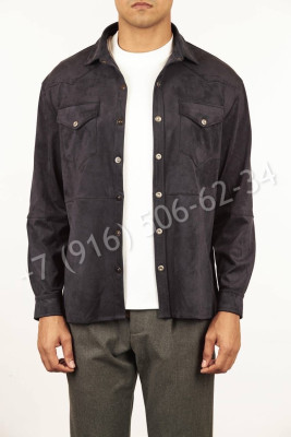 Велюровая рубашка Loro Piana 19402