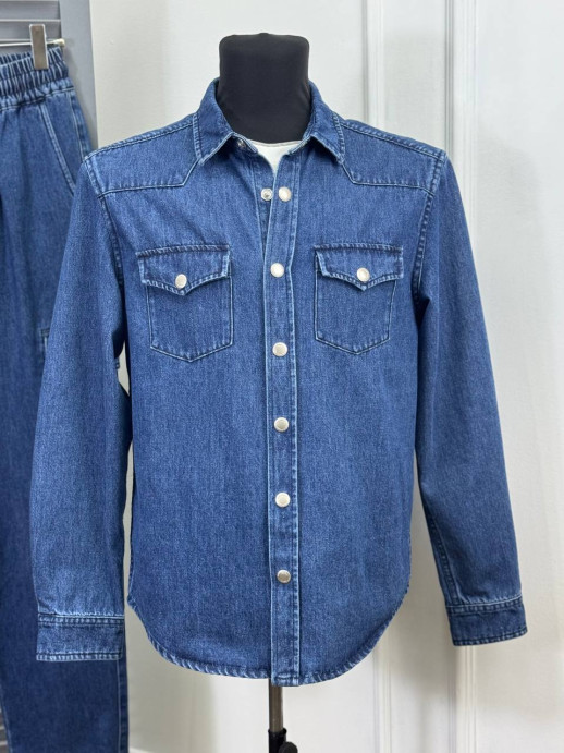 Прогулочный костюм из денима Brunello Cucinelli 34802