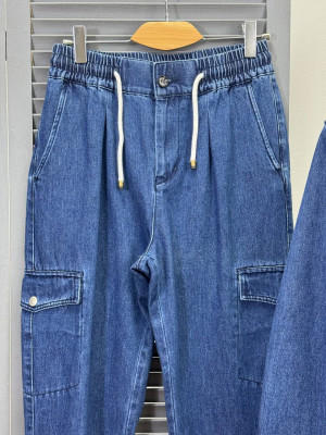 Прогулочный костюм из денима Brunello Cucinelli 34802