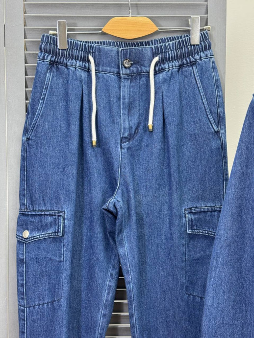 Прогулочный костюм из денима Brunello Cucinelli 34802