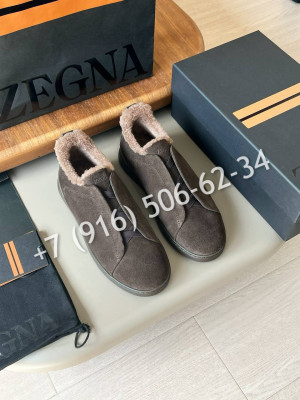 Кеды Zegna на меху 29695 2
