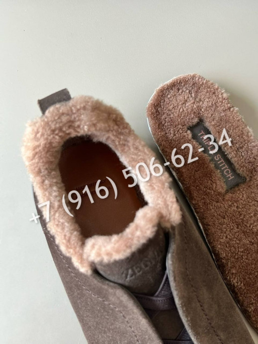 Кеды Zegna на меху 29695 2