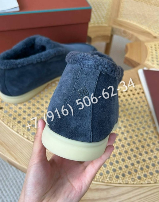 Лоферы Loro Piana на меху 5391 6