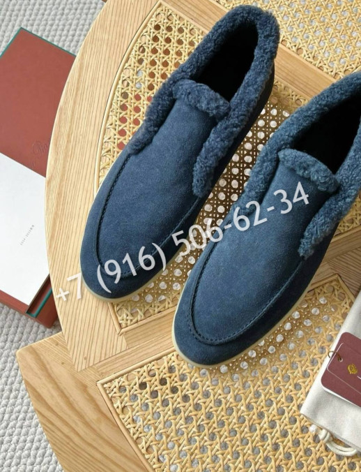 Лоферы Loro Piana на меху 5391 6