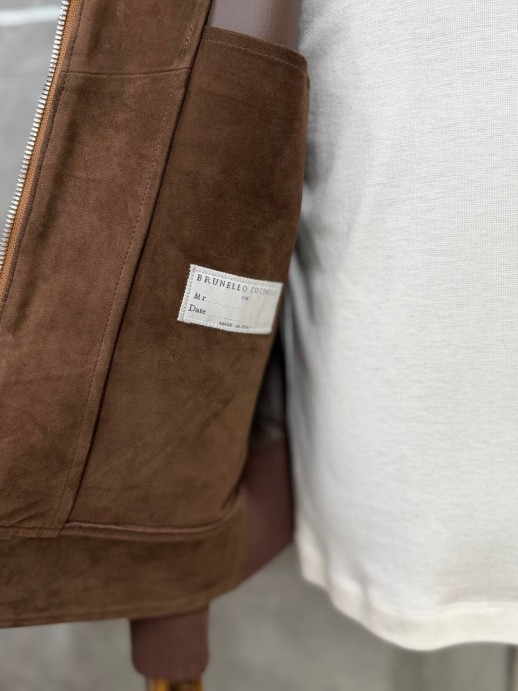 Замшевая куртка Brunello Cucinelli 9800 3