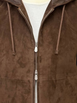 Замшевая куртка Brunello Cucinelli 9800 3