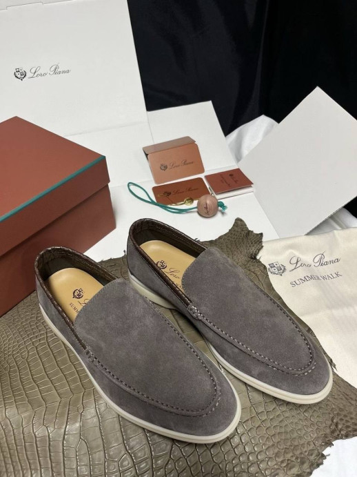 Лоферы Loro Piana с крокодилом 5996