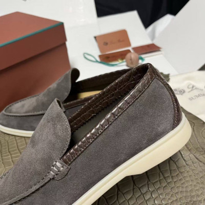 Лоферы Loro Piana с крокодилом 5996