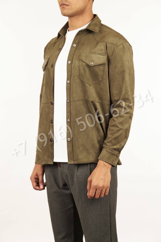 Велюровая рубашка Loro Piana 19403