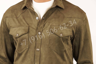 Велюровая рубашка Loro Piana 19403