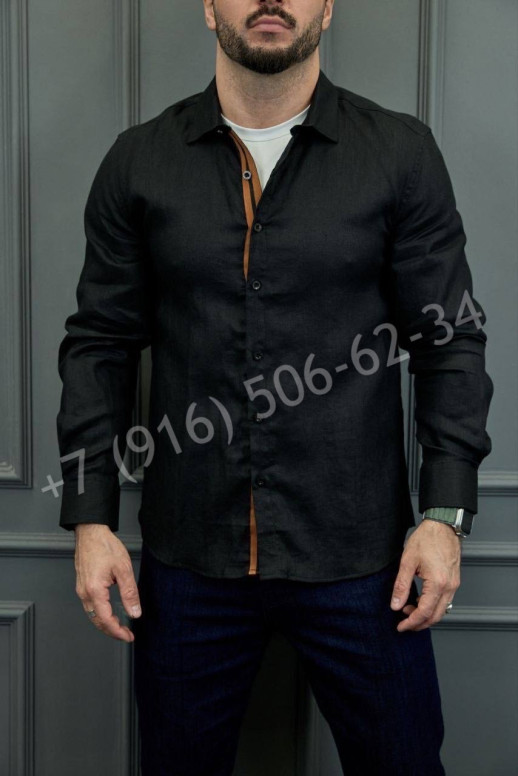 Рубашка Zegna из льна 30078