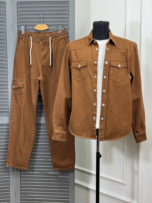 Прогулочный костюм из денима Brunello Cucinelli 34802 1