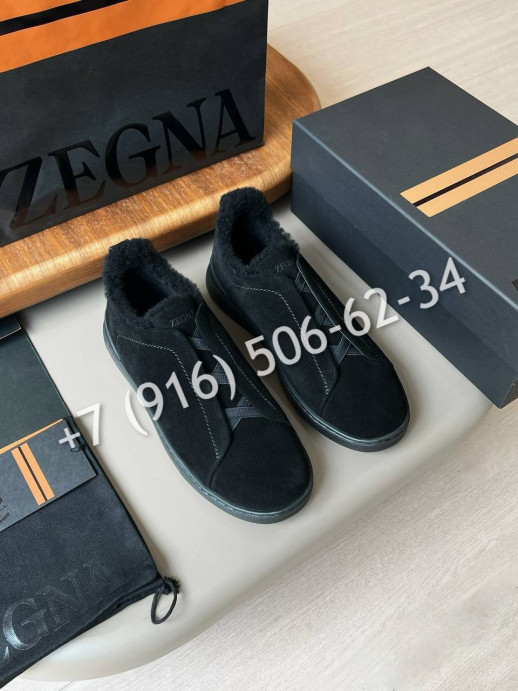 Кеды Zegna на меху 29695 3