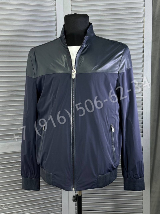 Ветровка Brunello Cucinelli со вставками кожи 27278