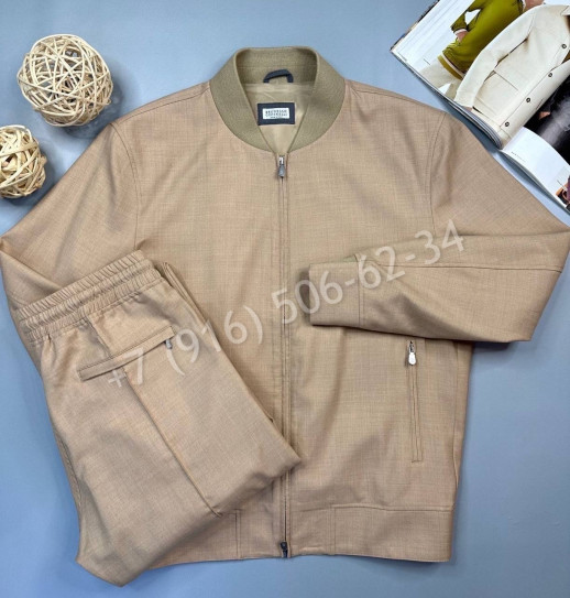 Прогулочный костюм из льна  Brunello Cucinelli 17798