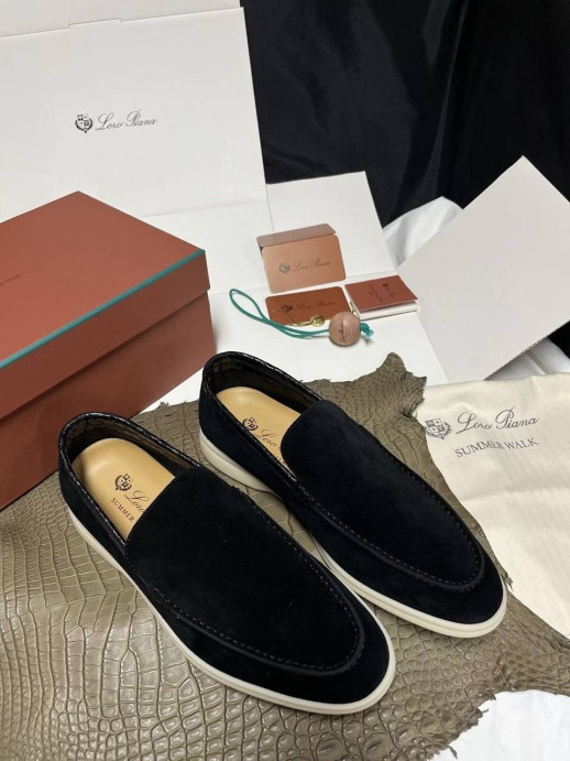 Лоферы Loro Piana с крокодилом 5997