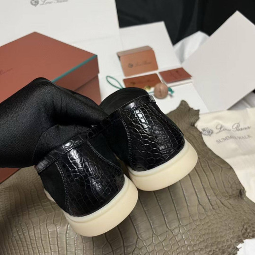 Лоферы Loro Piana с крокодилом 5997