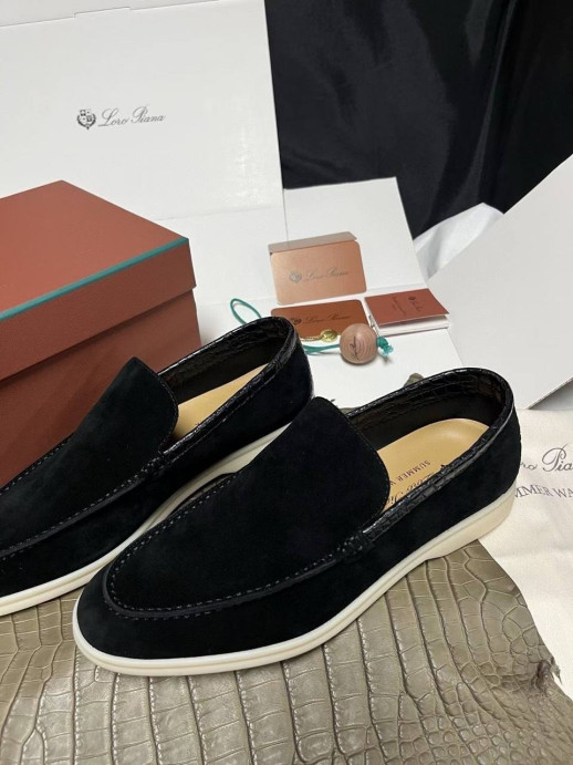 Лоферы Loro Piana с крокодилом 5997