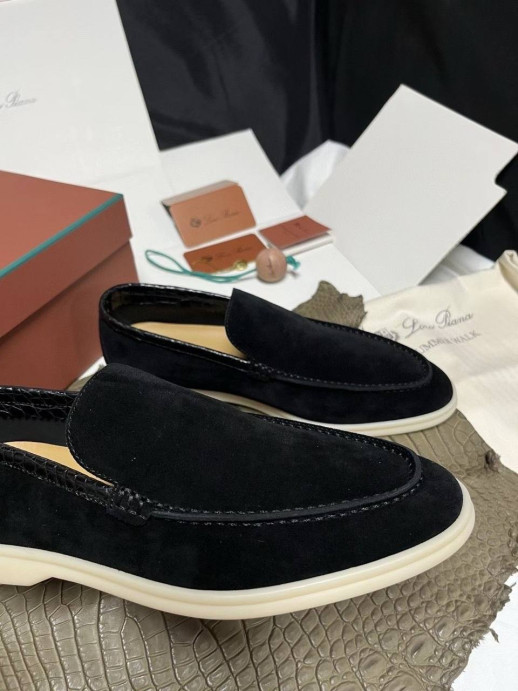 Лоферы Loro Piana с крокодилом 5997