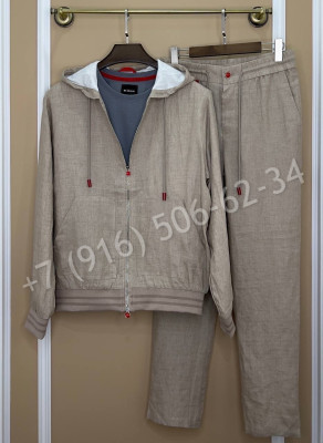 Прогулочный костюм из льна KITON 29278