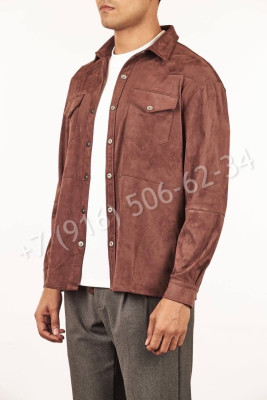 Велюровая рубашка Loro Piana 19404