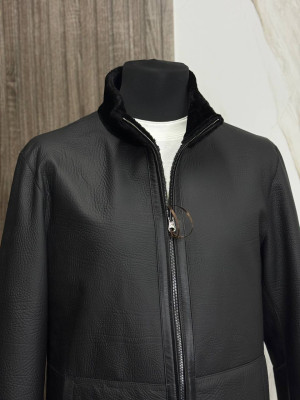 Дубленка двусторонняя ARMANI/мех астраган 6662