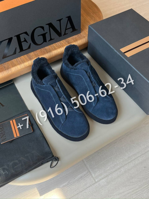 Кеды Zegna на меху 29695 4