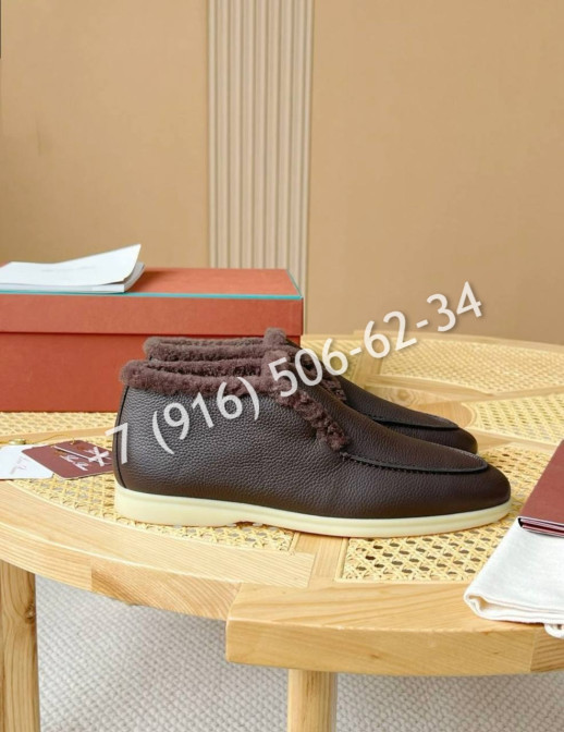 Лоферы Loro Piana на меху 5391 8