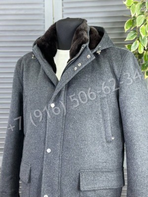 Кашемировое пальто Brunello Cucinelli на меху 23628