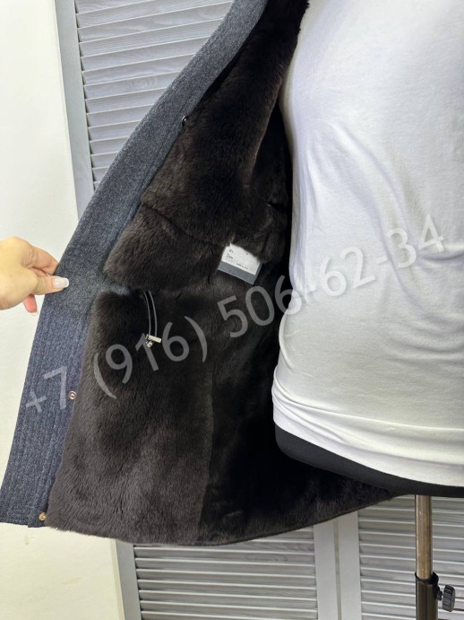 Кашемировое пальто Brunello Cucinelli на меху 23628