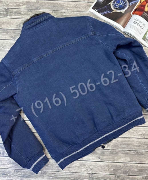 Куртка KITON из денима с мехом 25582