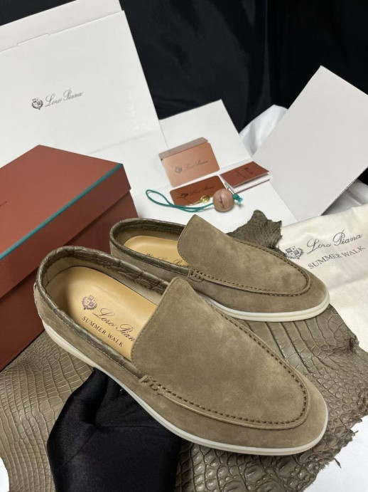 Лоферы Loro Piana с крокодилом 5998