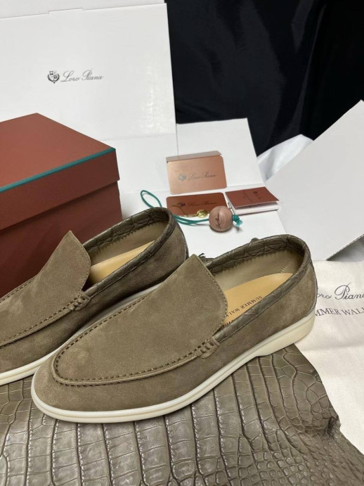 Лоферы Loro Piana с крокодилом 5998