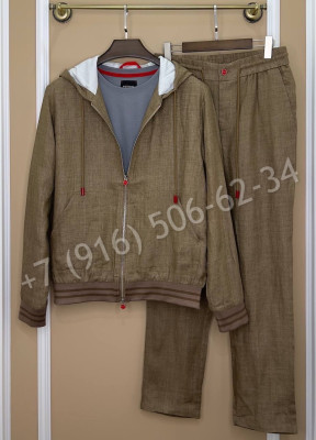 Прогулочный костюм из льна KITON 29279