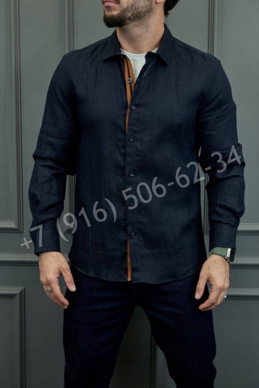 Рубашка Zegna из льна 30080